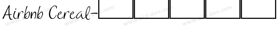 Airbnb Cereal字体转换